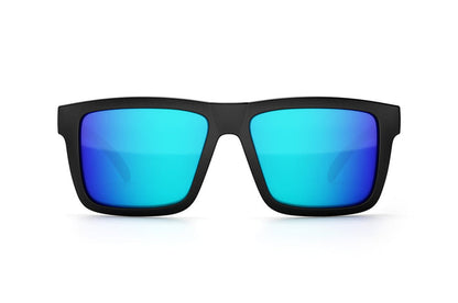 Front view of the Heat Wave XL Vise Z87 USA stars and stripes polarized sunglasses