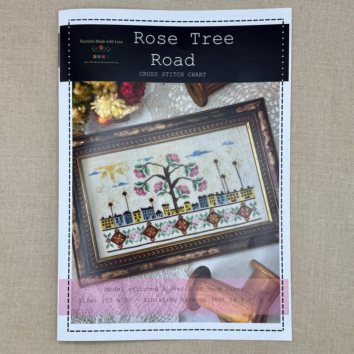 Yasmin's Made with Love - Rose Tree Road - Chart and/or Roxy Floss Conversion