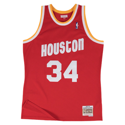 Youth Houston Rockets Mitchell & Ness HWC Hakeem Olajuwon Swingman Jersey