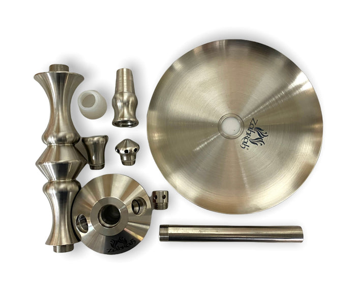 Zahrah Genie Mini Stainless-Steel Complete Hookah Set (Wholesale)