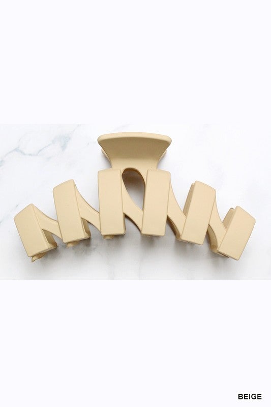 Zig Zag Matte Hair Claw Clip