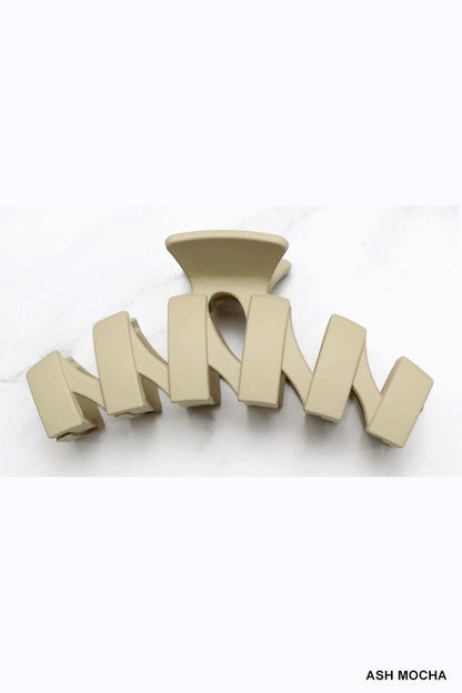 Zig Zag Matte Hair Claw Clip