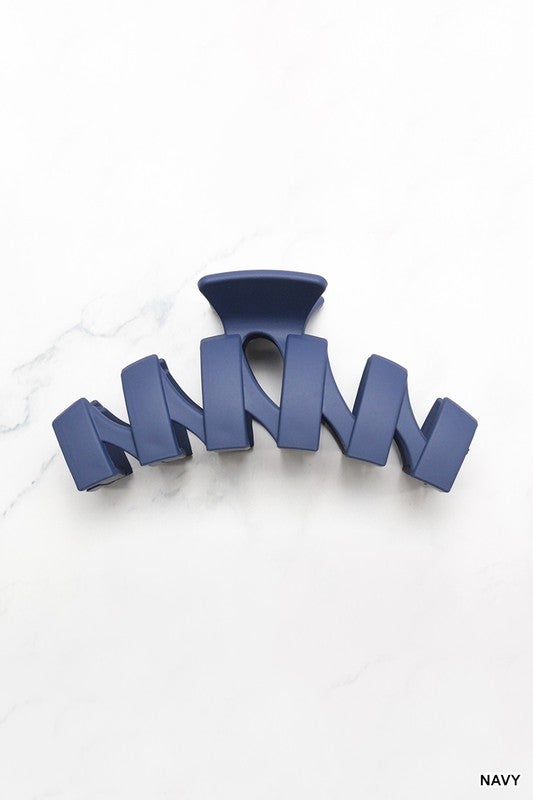 Zig Zag Matte Hair Claw Clip