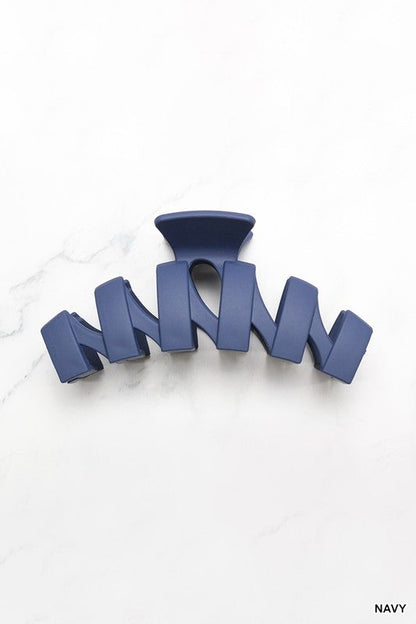 Zig Zag Matte Hair Claw Clip